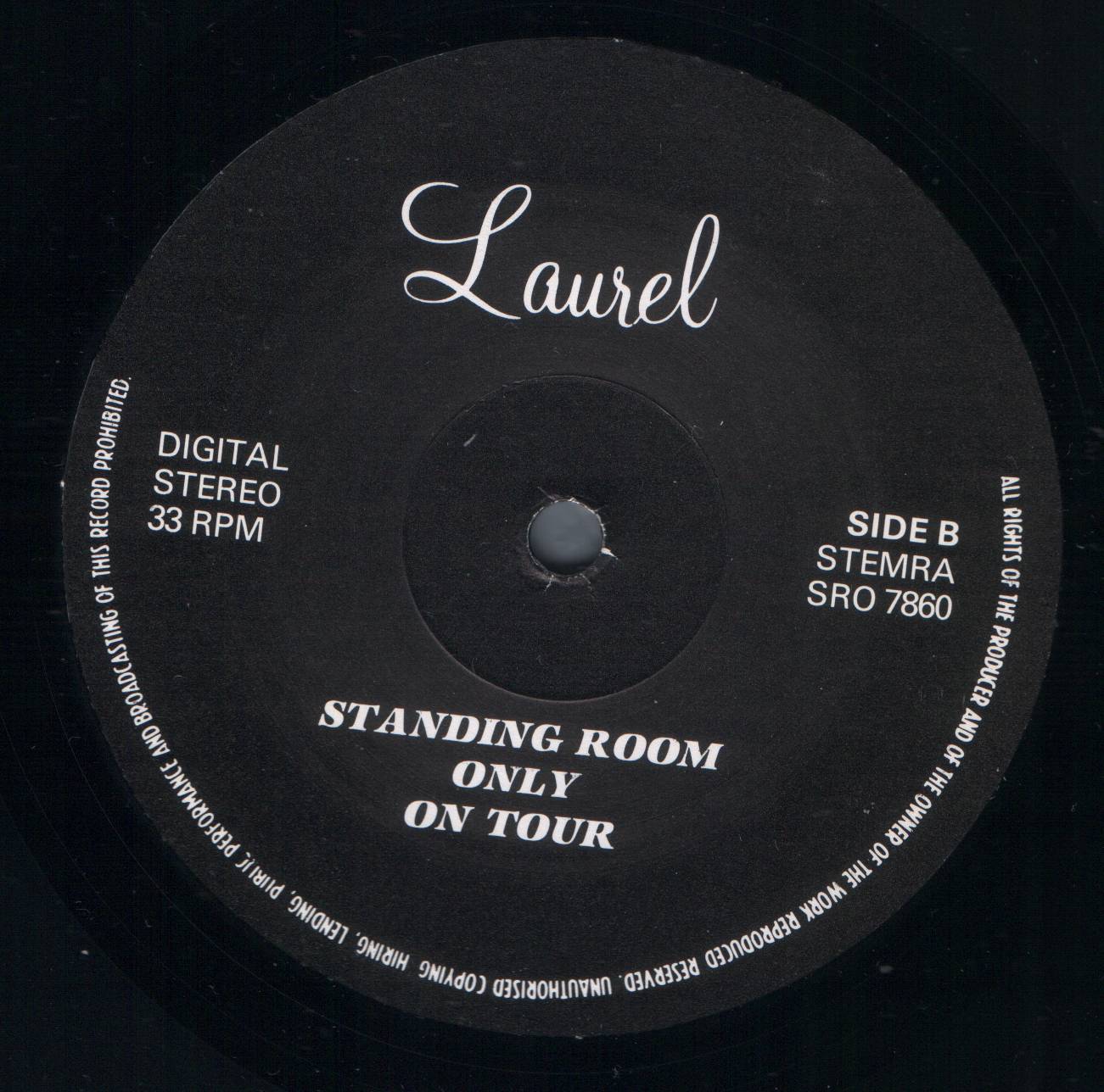 Elvis Presley Standing Room Only : LP Label B